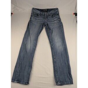 Men's 30R Salvage By Buckle Mayhem Straight Jeans Blue Relaxed Fit